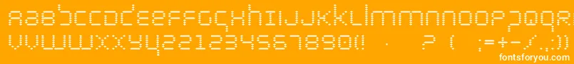 Byte Font – White Fonts on Orange Background