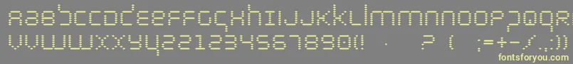 Byte Font – Yellow Fonts on Gray Background