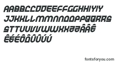 TrekTrooperBoldItalic font – frisian Fonts