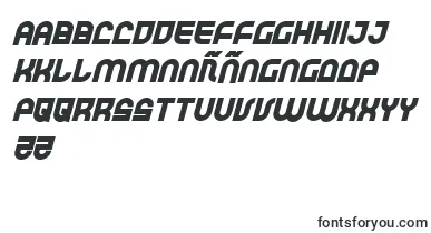 TrekTrooperBoldItalic font – filipino Fonts
