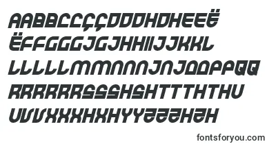 TrekTrooperBoldItalic font – nyanja Fonts