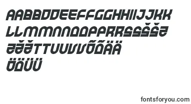 TrekTrooperBoldItalic font – estonian Fonts