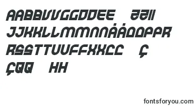 TrekTrooperBoldItalic font – uzbek Fonts