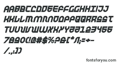 TrekTrooperBoldItalic font – Slavic Fonts
