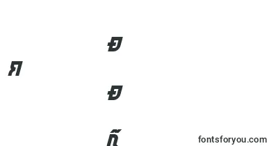 TrekTrooperBoldItalic font – turkmen Fonts