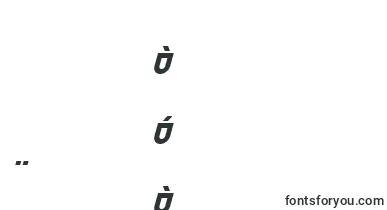 TrekTrooperBoldItalic font – tatar Fonts