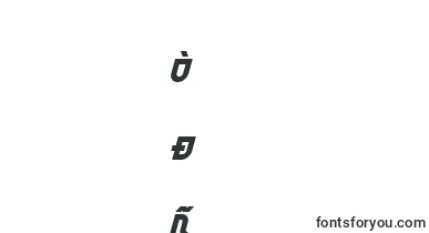 TrekTrooperBoldItalic font – uyghur Fonts