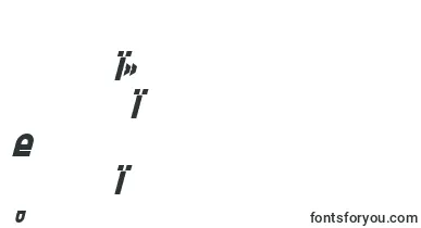 TrekTrooperBoldItalic font – kurdish Fonts