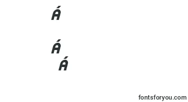 TrekTrooperBoldItalic font – burmese Fonts