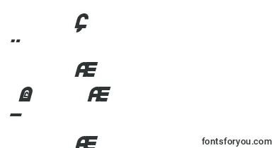 TrekTrooperBoldItalic font – chinese Fonts (simplified)