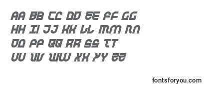 TrekTrooperBoldItalic Font