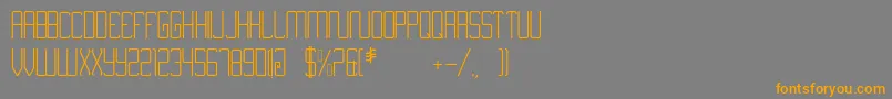 Nimiran Font – Orange Fonts on Gray Background