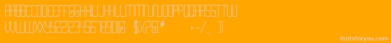 Nimiran-fontti – vaaleanpunaiset fontit oranssilla taustalla