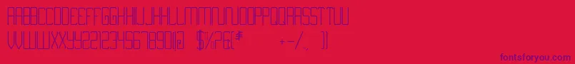 Nimiran Font – Purple Fonts on Red Background