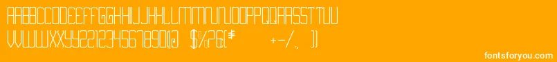 Nimiran Font – White Fonts on Orange Background