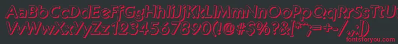 fuente KoblenzshadowMediumItalic – Fuentes Rojas Sobre Fondo Negro