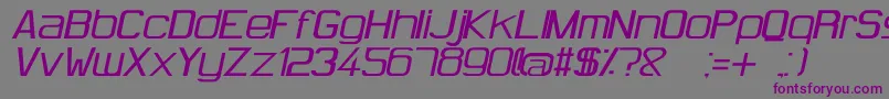 HugFemmesItalic Font – Purple Fonts on Gray Background