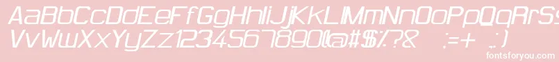 HugFemmesItalic Font – White Fonts on Pink Background