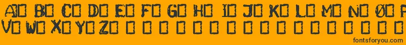 Ghettoblaster Font – Black Fonts on Orange Background