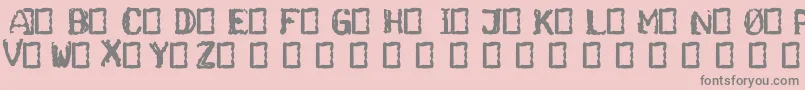 Ghettoblaster Font – Gray Fonts on Pink Background