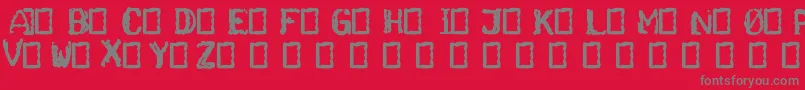 Ghettoblaster Font – Gray Fonts on Red Background