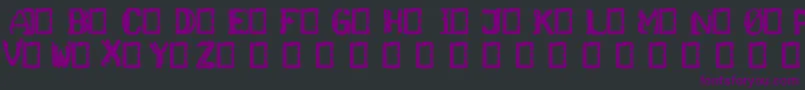 Czcionka Ghettoblaster – fioletowe czcionki na czarnym tle