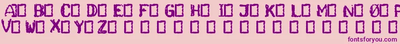 Ghettoblaster Font – Purple Fonts on Pink Background