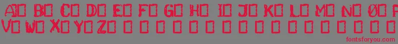 Ghettoblaster Font – Red Fonts on Gray Background