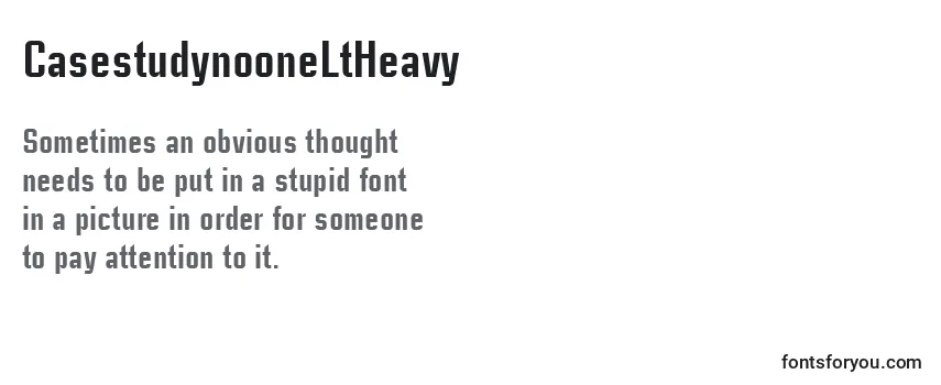 CasestudynooneLtHeavy Font
