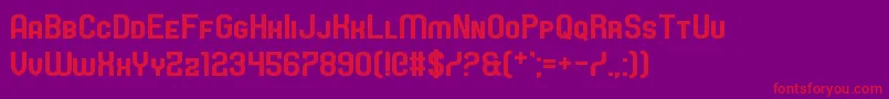 Castforce Font – Red Fonts on Purple Background