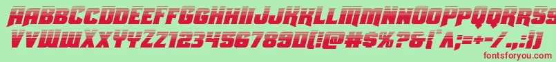 Uniongrayhalfital Font – Red Fonts on Green Background