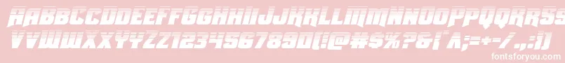 フォントUniongrayhalfital – ピンクの背景に白い文字