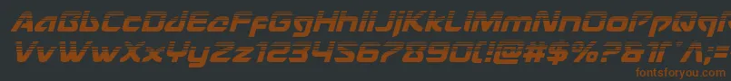 Usangelhalfital Font – Brown Fonts on Black Background