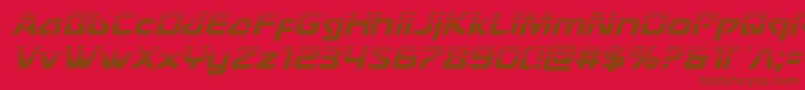 Usangelhalfital Font – Brown Fonts on Red Background