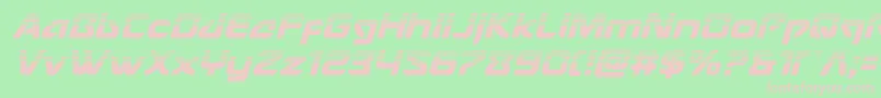 Usangelhalfital Font – Pink Fonts on Green Background