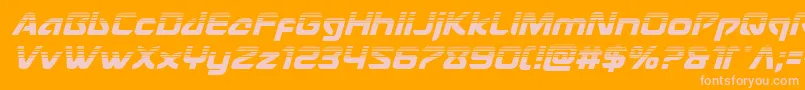 Usangelhalfital Font – Pink Fonts on Orange Background