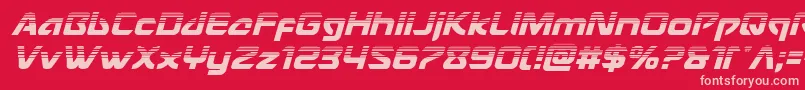 Usangelhalfital Font – Pink Fonts on Red Background