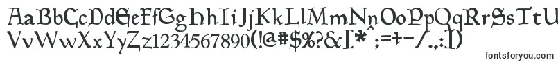 Шрифт Planewalker – готические шрифты