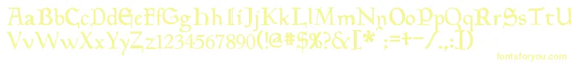Шрифт Planewalker – жёлтые шрифты