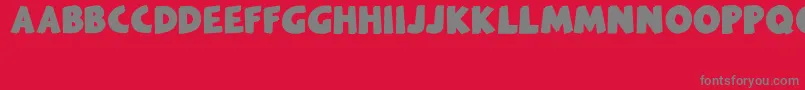 Melankolia Font – Gray Fonts on Red Background