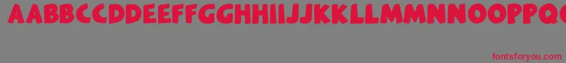 Melankolia Font – Red Fonts on Gray Background