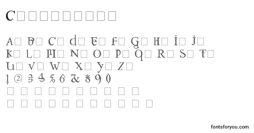 Schriftart Confusebox – Alphabet, Zahlen, spezielle Symbole