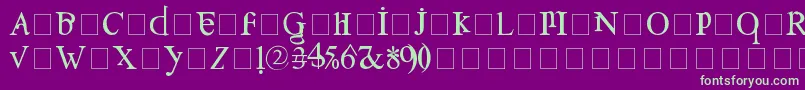 Шрифт Confusebox – зелёные шрифты на фиолетовом фоне