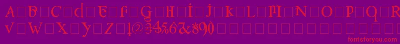 Confusebox Font – Red Fonts on Purple Background