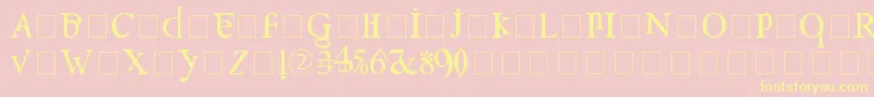 Confusebox Font – Yellow Fonts on Pink Background