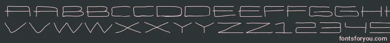 EneasexpandedRegular Font – Pink Fonts on Black Background