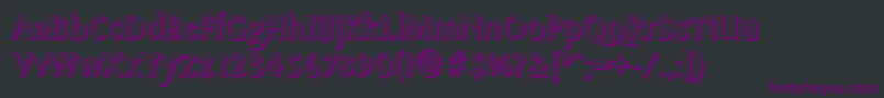 SydneyshadowRegular Font – Purple Fonts on Black Background