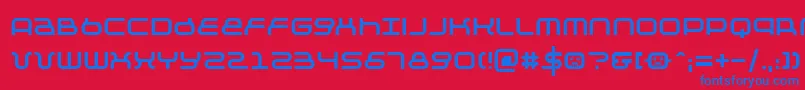 Negative12 Font – Blue Fonts on Red Background
