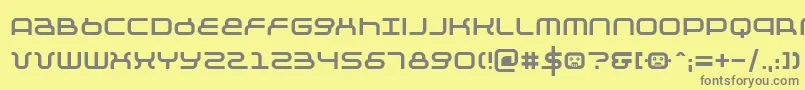 フォントNegative12 – 黄色の背景に灰色の文字