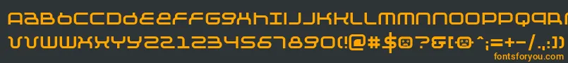 Шрифт Negative12 – оранжевые шрифты на чёрном фоне